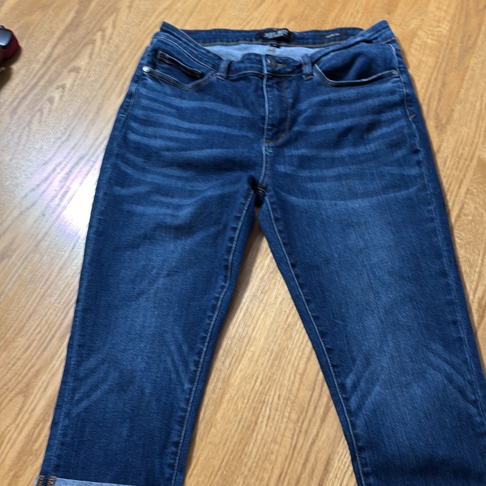 Judy Blue Mid Rise Dark Wash Denim Capri Size 31
